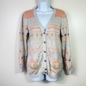 Howl's Moving Castle Knit Button Up Cardigan